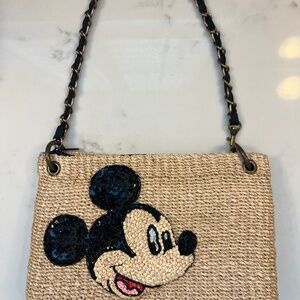 Rattan Disney Mickey purse
